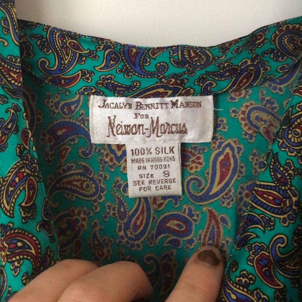Vintage Silk Neiman Marcus - Picture 3 of 3